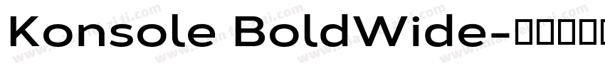 Konsole BoldWide字体转换